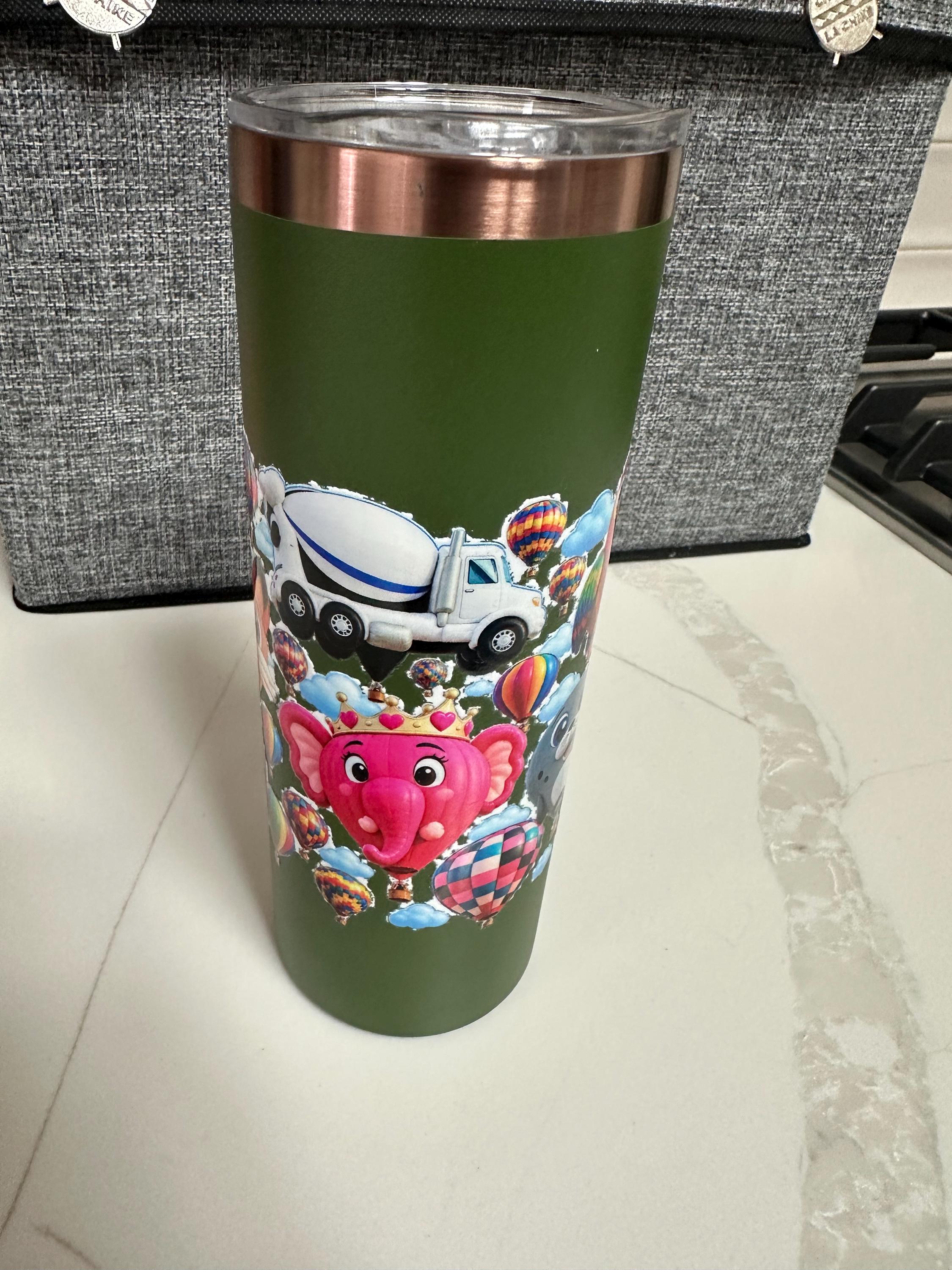20 oz Handmade Hot Air Balloon Tumbler