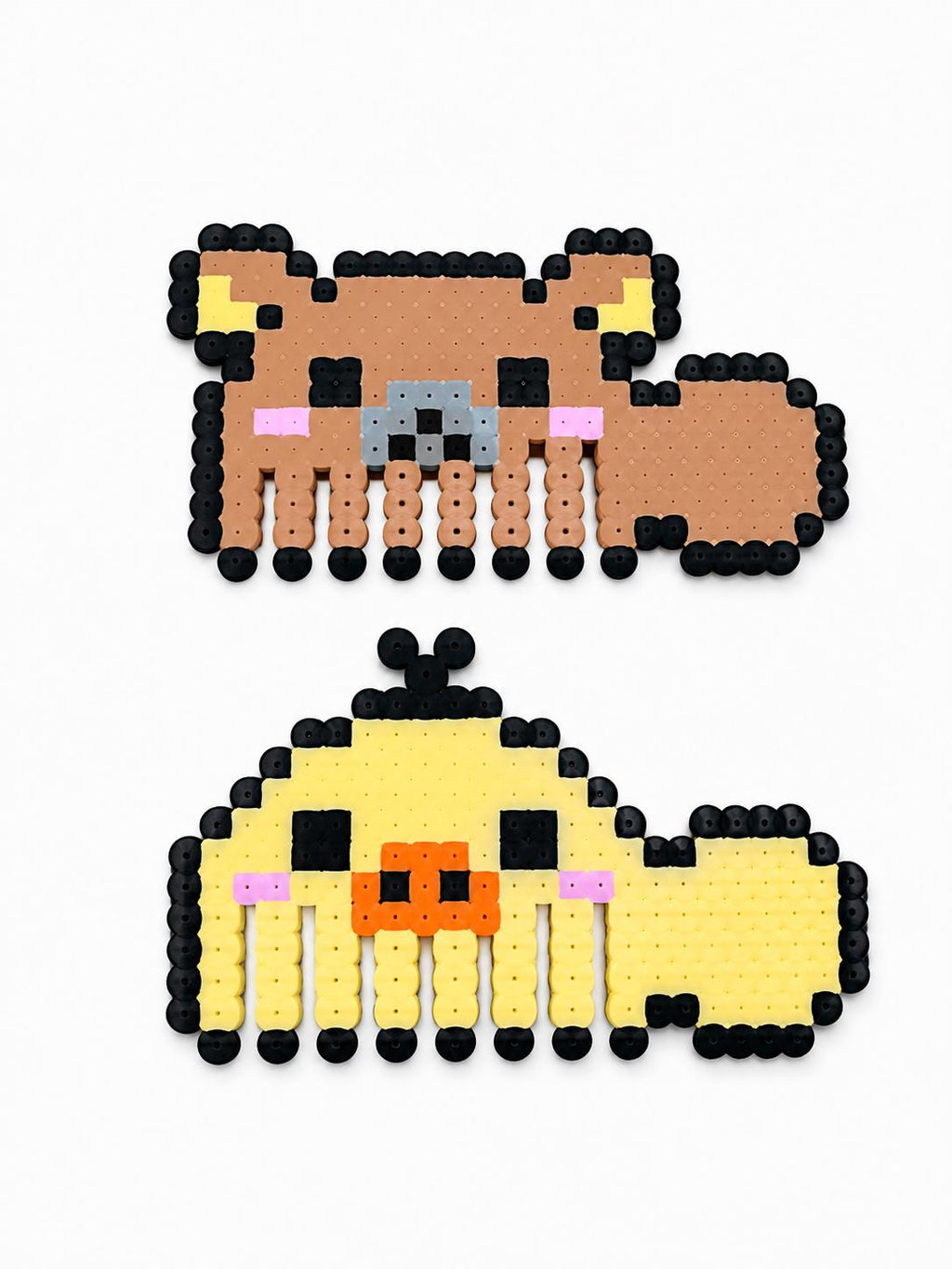 Handmade Fuse Bead Comb Set – Bear & Duck
