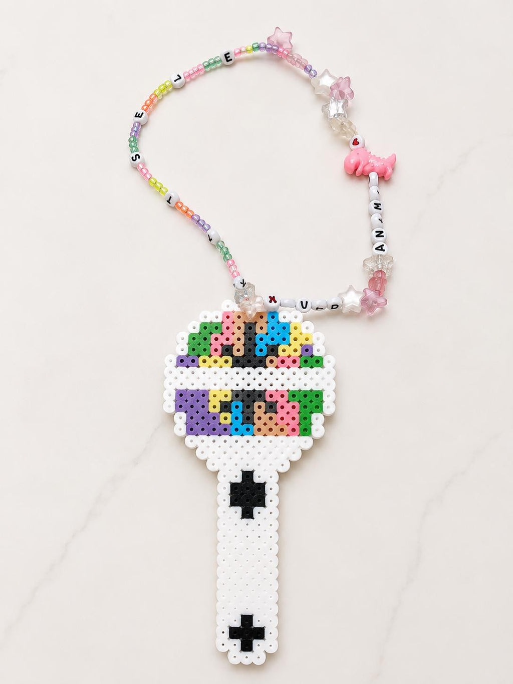 KATSEYE Inspired Handmade Light Stick Perler Beads