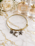 Bangle Bracelet With Charms