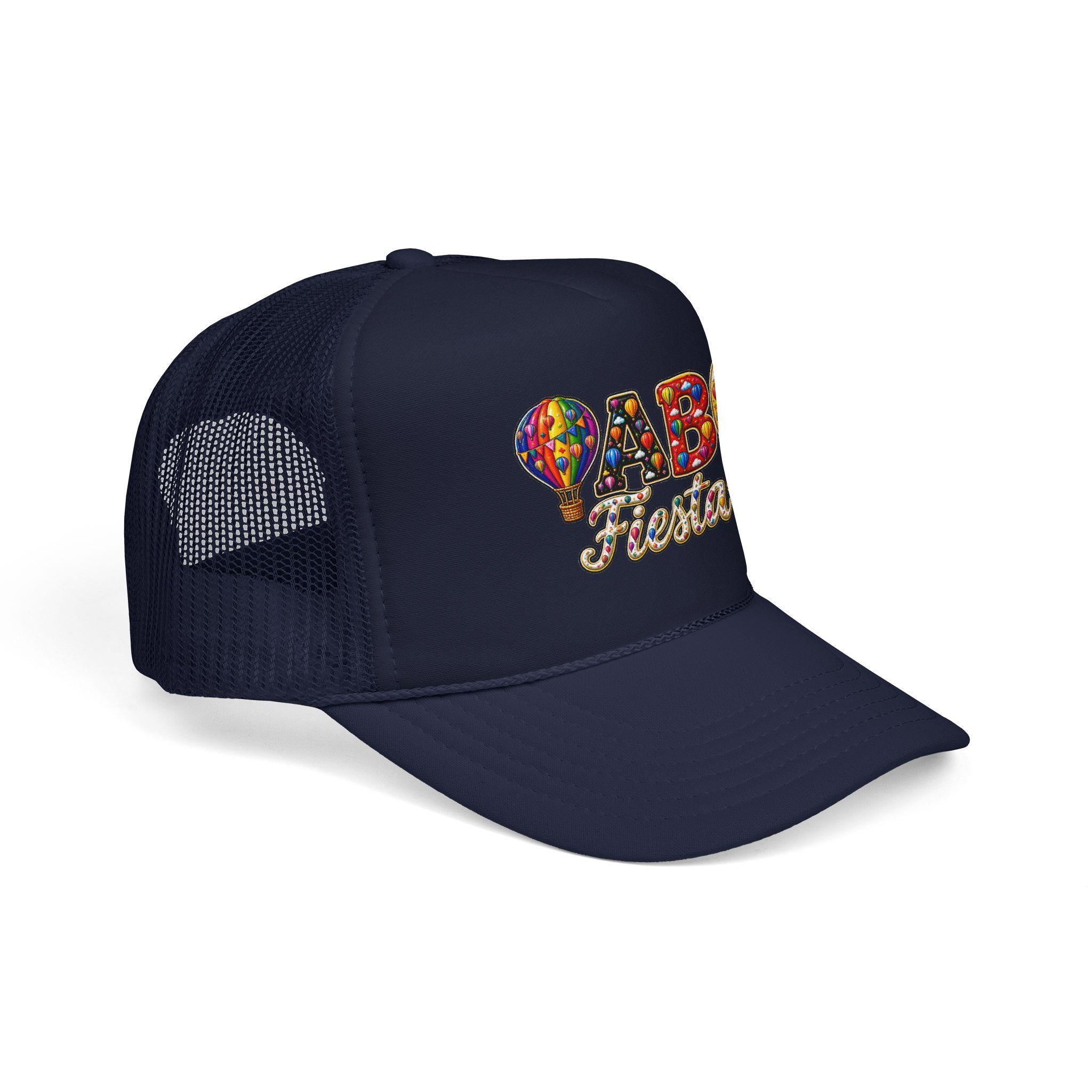 ABQ Fiesta Foam Trucker Hat | Albuquerque Balloon Festival design
