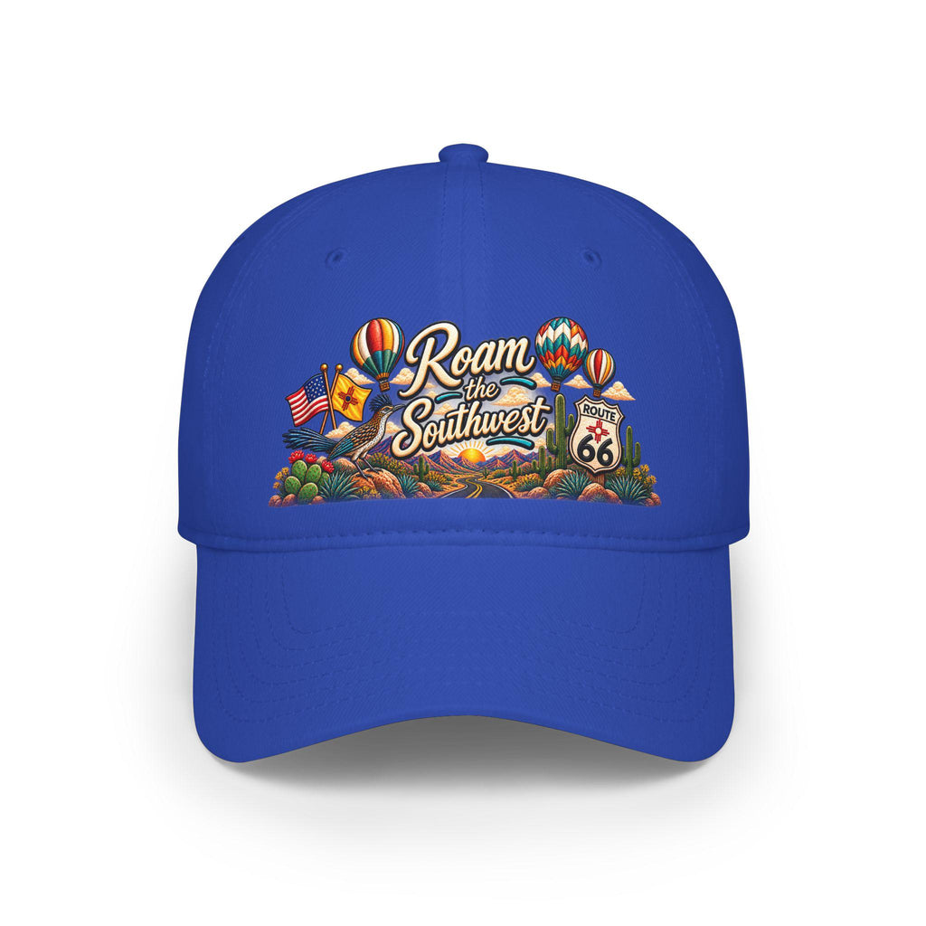 Roam the Southwest Baseball Cap | Route 66 hot air balloons desert design