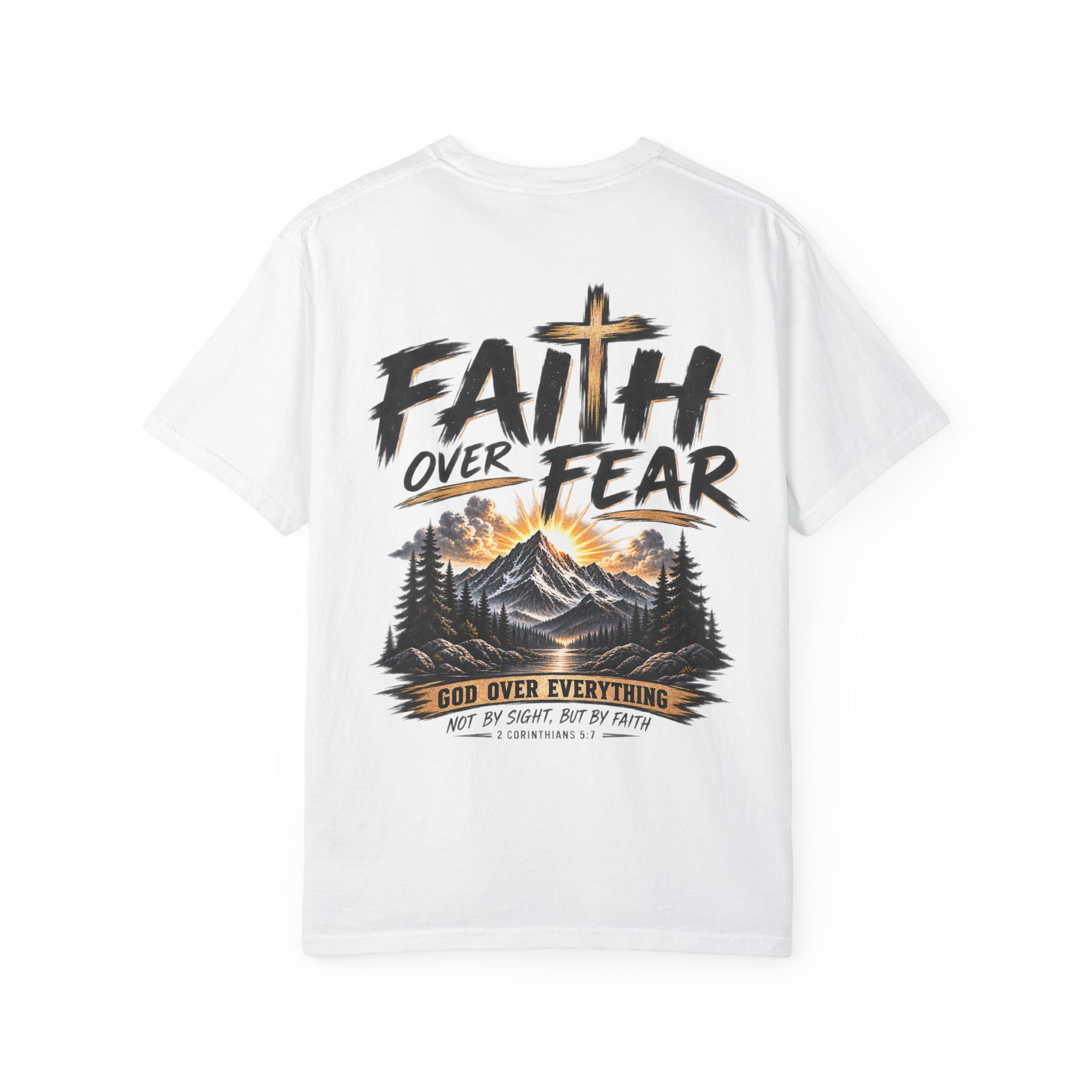 Faith Over Fear Pray Trust Stand T-shirt | Christian Scripture Ephesians 6:10
