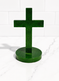 Green Handmade Resin Cross