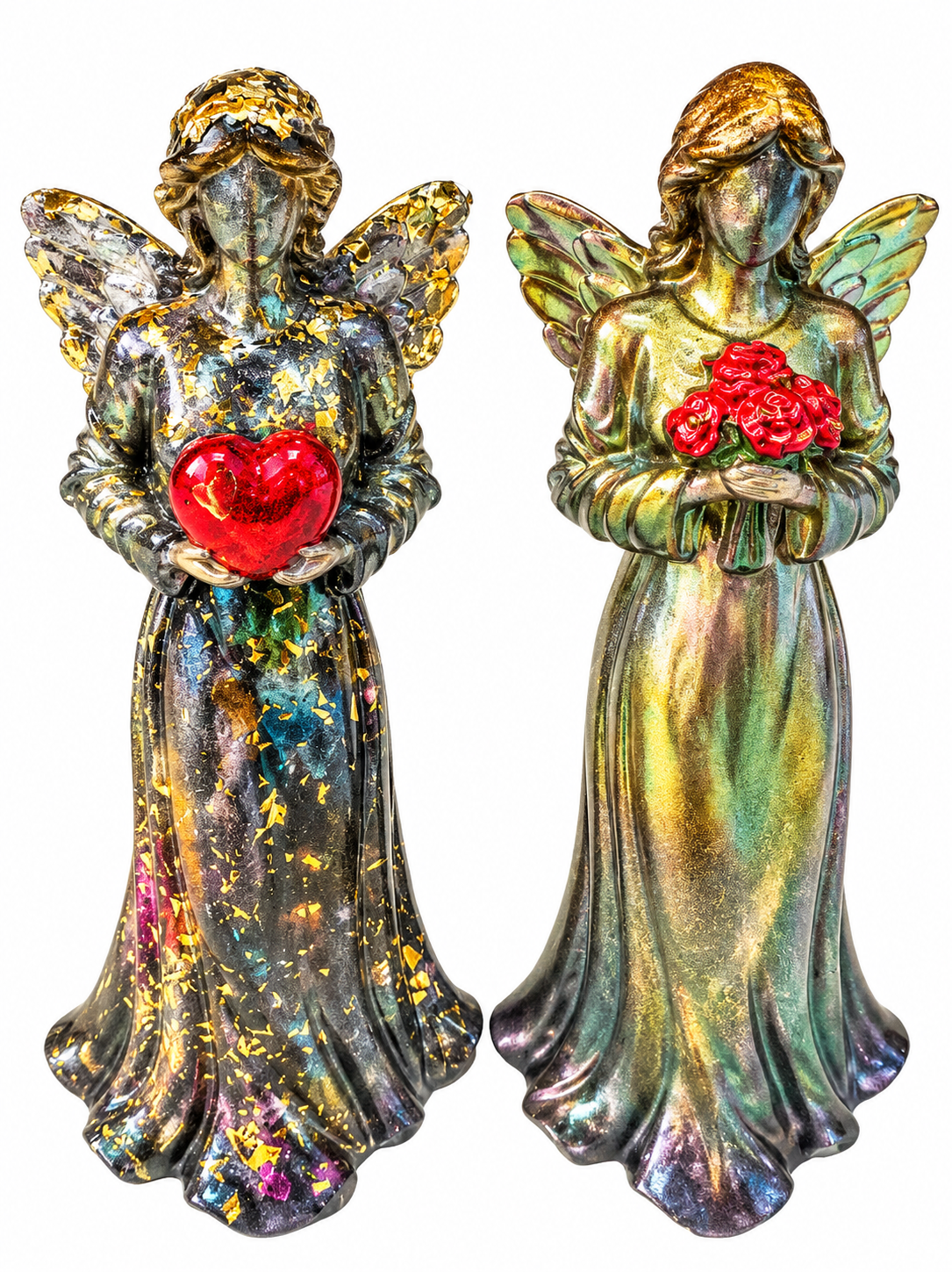 Guardian Angels of Love & Blessings — Handmade Resin Angel Figurines