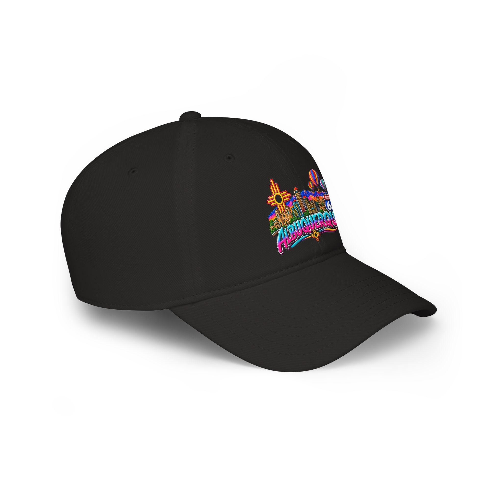 Albuquerque Neon Skyline baseball cap | Route 66, Hot Air Balloons