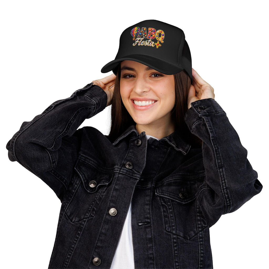 ABQ Fiesta Foam Trucker Hat | Albuquerque Balloon Festival design
