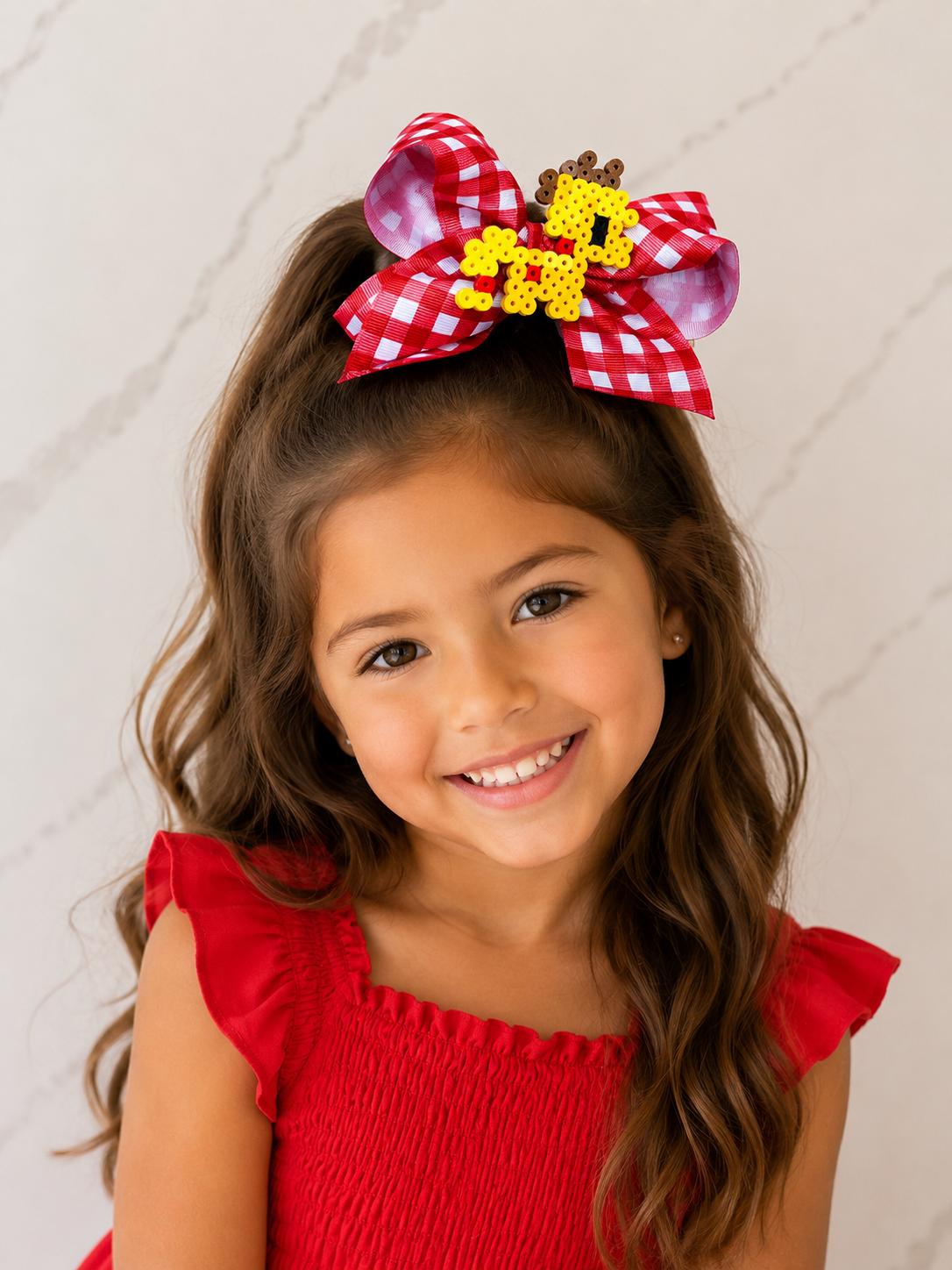 Applejack-Inspired Handmade Hair Bow