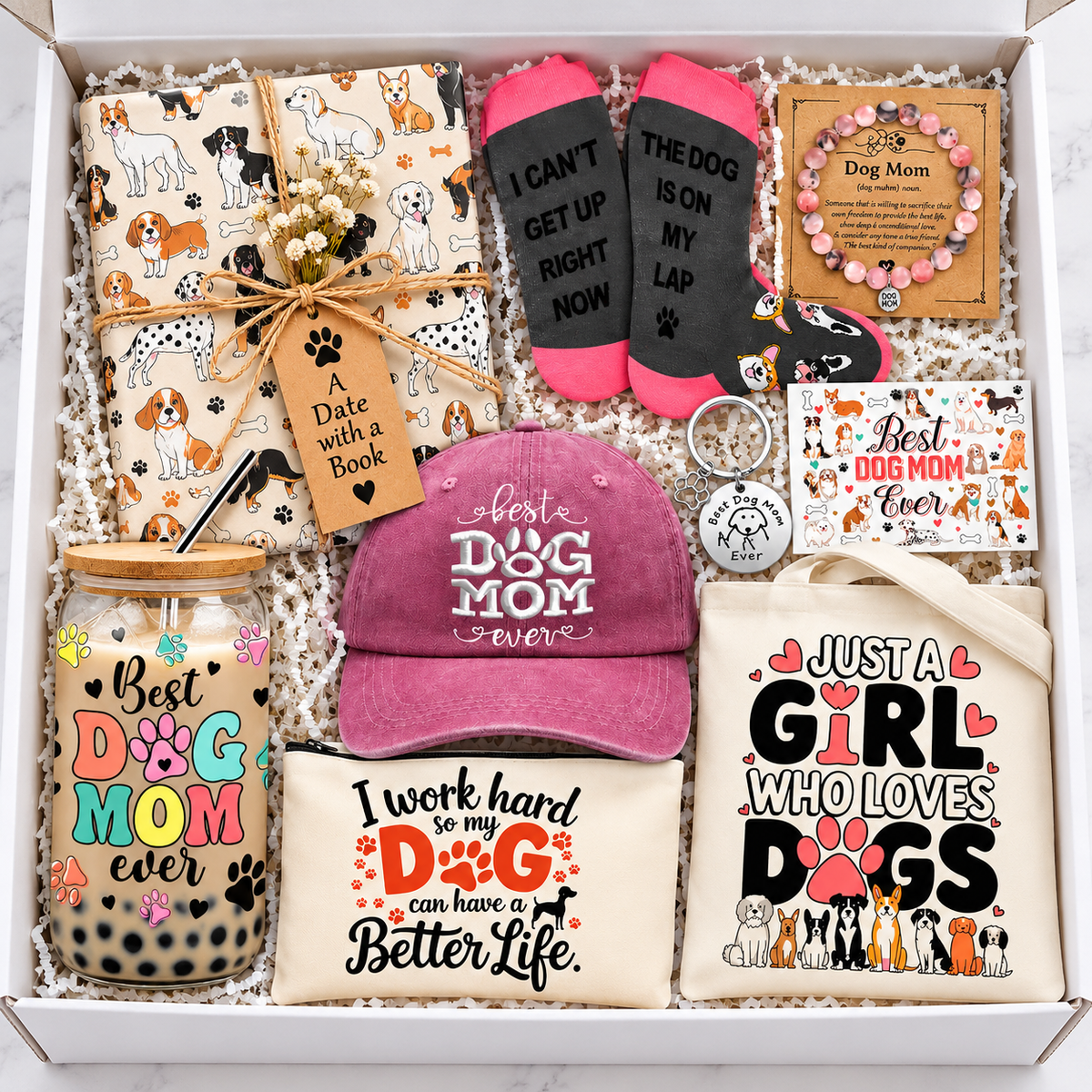 📚🐾 Dog Mom “Date with a Book” Gift Set