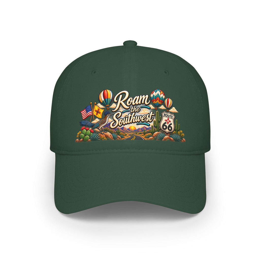 Roam the Southwest Baseball Cap | Route 66 hot air balloons desert design