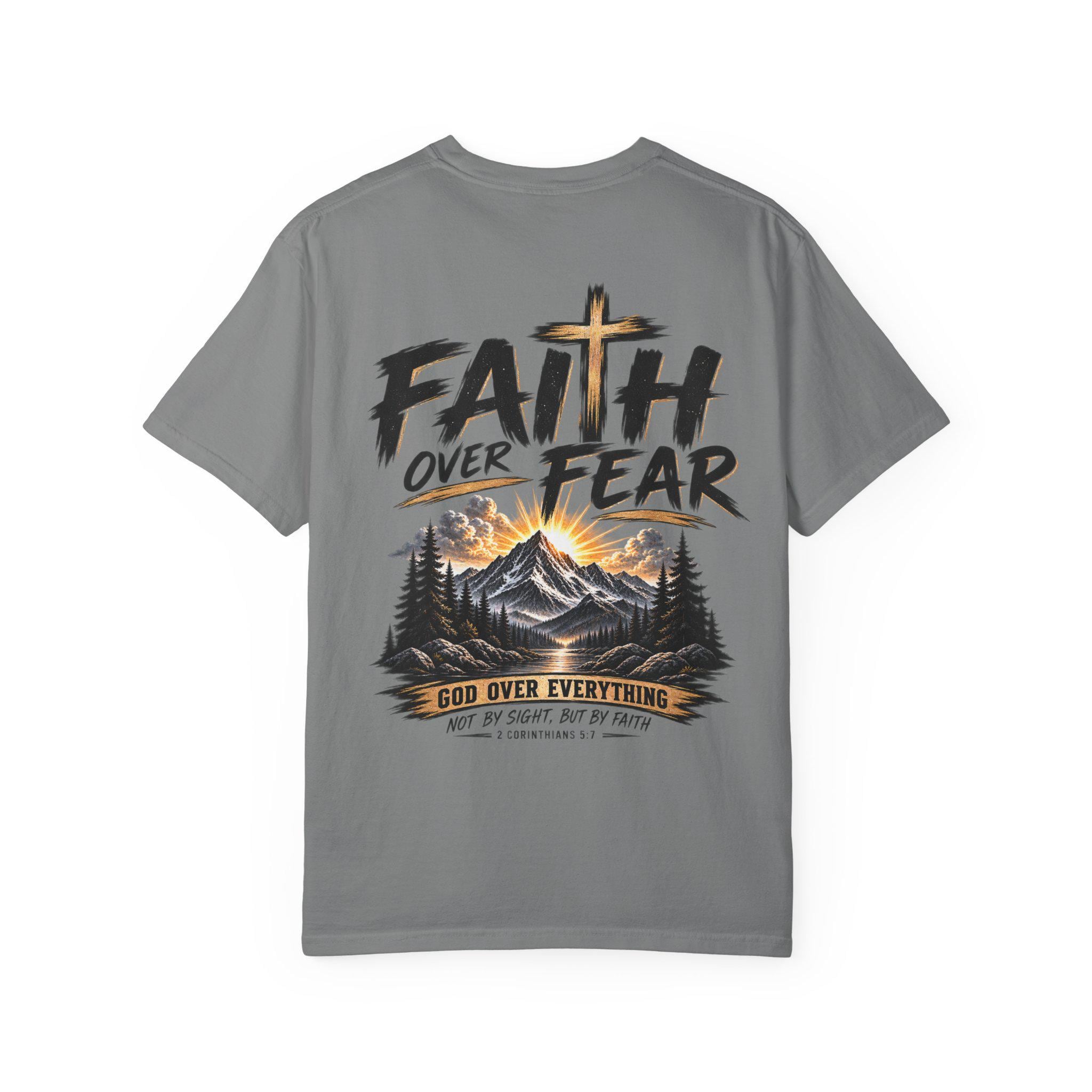 Faith Over Fear Pray Trust Stand T-shirt | Christian Scripture Ephesians 6:10
