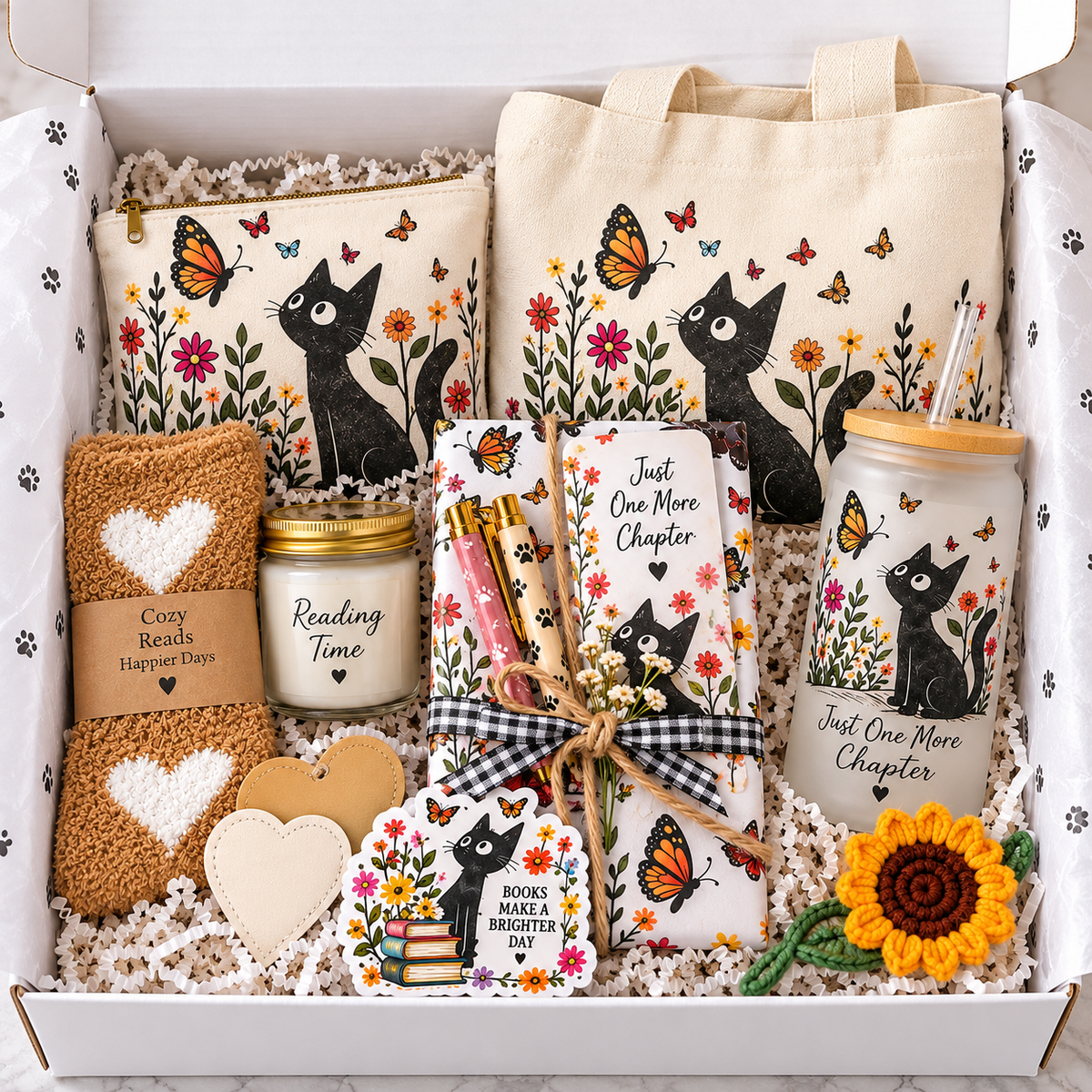 🐈📚 Cat Lover’s Cozy Reading Gift Box