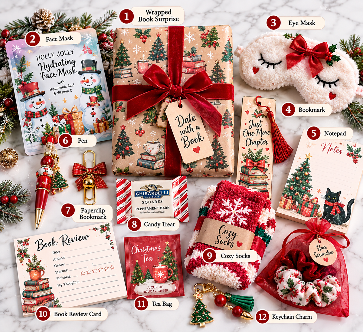 🎄❤️ Books & Self-Care 12 Day Advent Calendar
