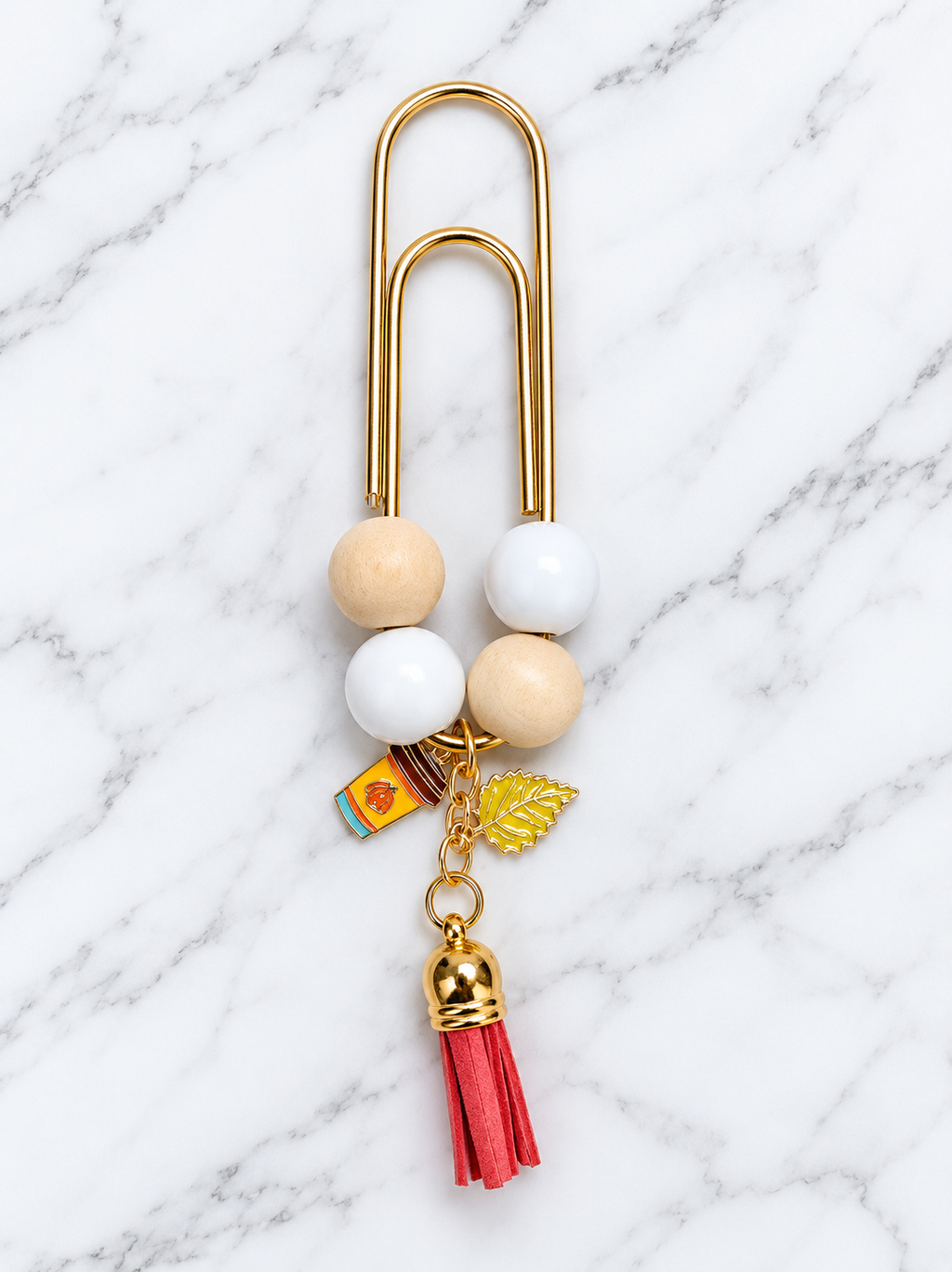 🍂📚 Handmade Fall Paperclip Bookmarks – Set of 10