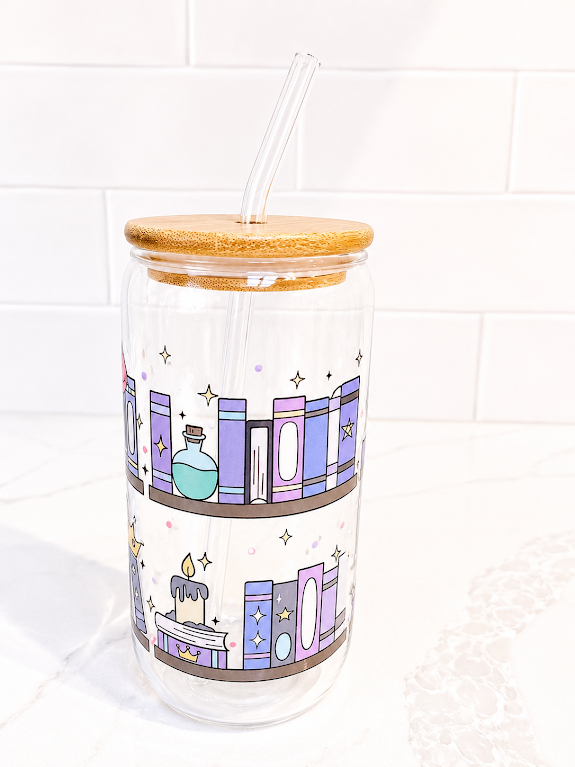 Magical Bookish Glass 16 oz