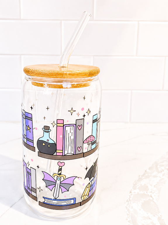 Magical Bookish Glass 16 oz