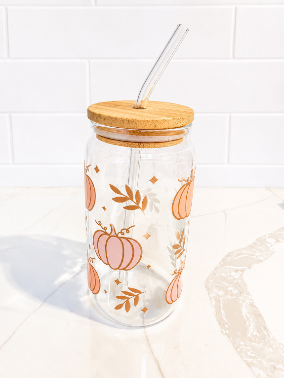 🍂 Pumpkin Patch Glass 16 oz