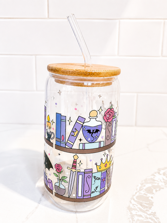 Magical Bookish Glass 16 oz