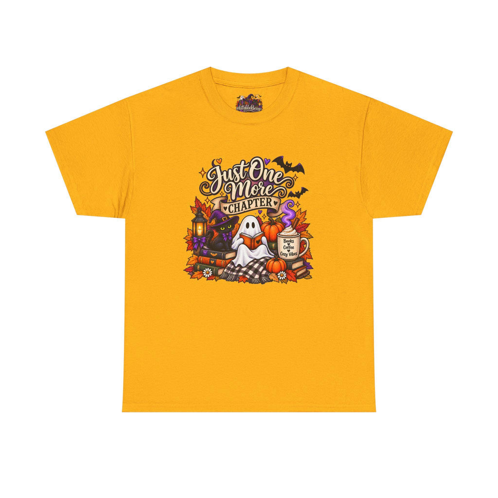 Cozy Autumn Still Life T-Shirt | Mug, Books, Blanket, Wheat Decor
