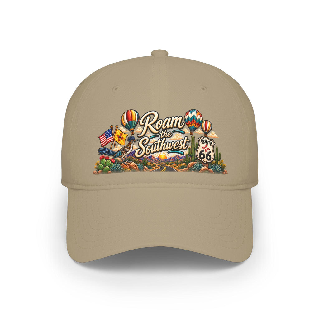 Roam the Southwest Baseball Cap | Route 66 hot air balloons desert design