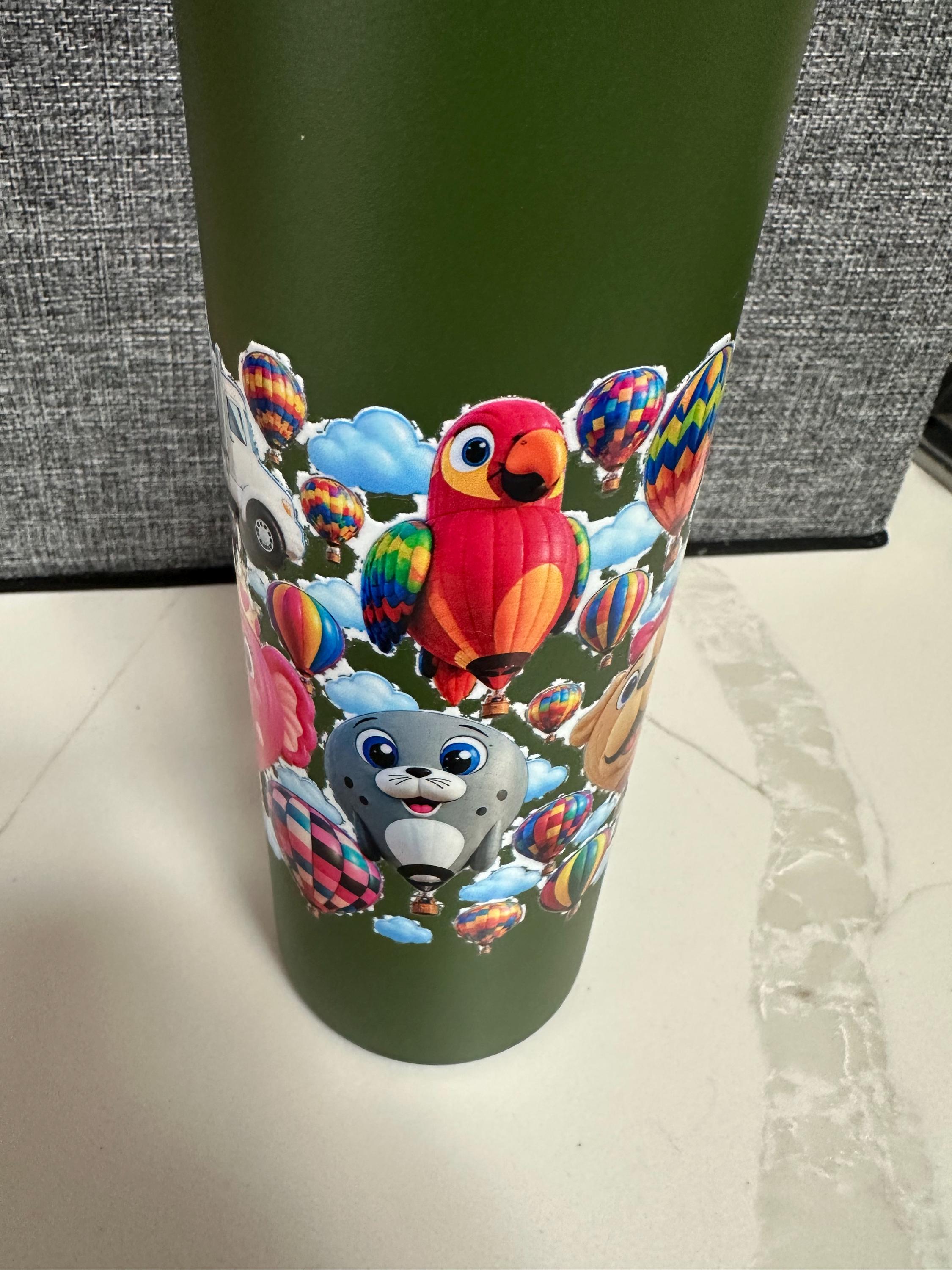 20 oz Handmade Hot Air Balloon Tumbler