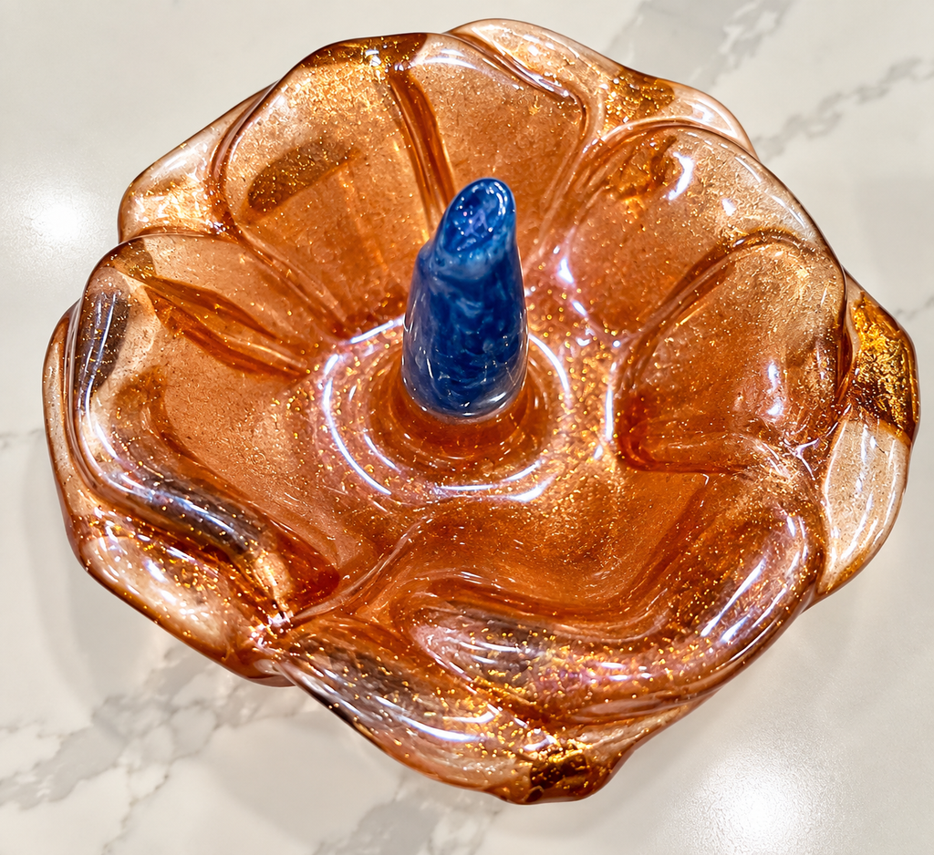 Handmade Resin Flower Ring Dishes – Unique Jewelry Holders