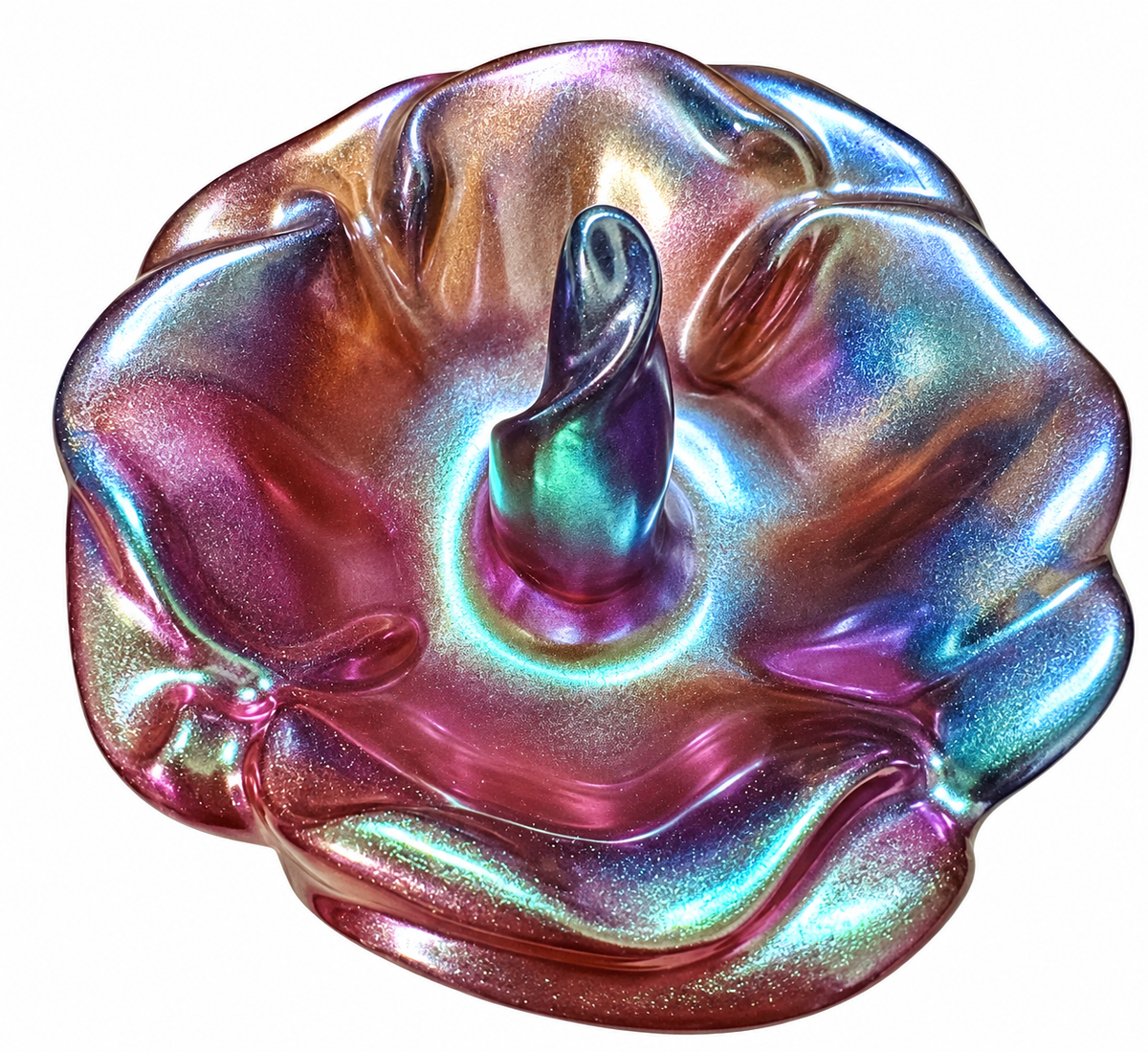 Handmade Resin Flower Ring Dishes – Unique Jewelry Holders