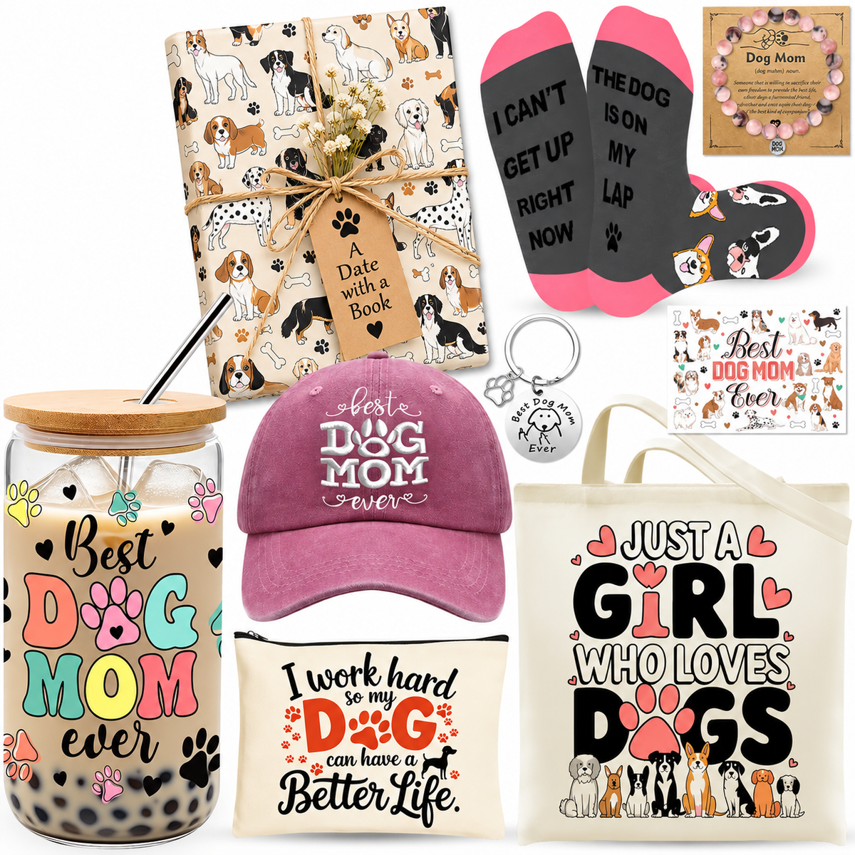 📚🐾 Dog Mom “Date with a Book” Gift Set