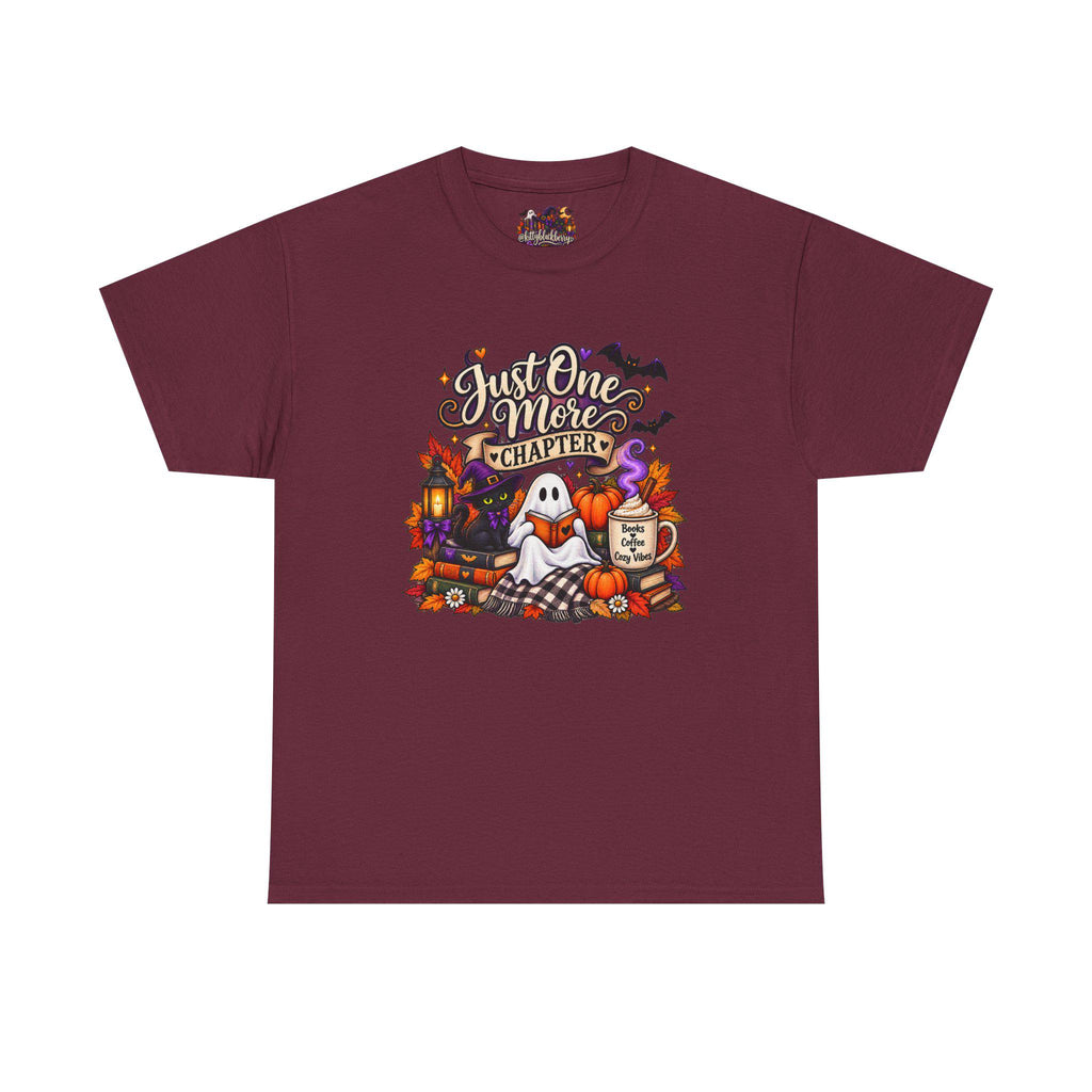 Cozy Autumn Still Life T-Shirt | Mug, Books, Blanket, Wheat Decor