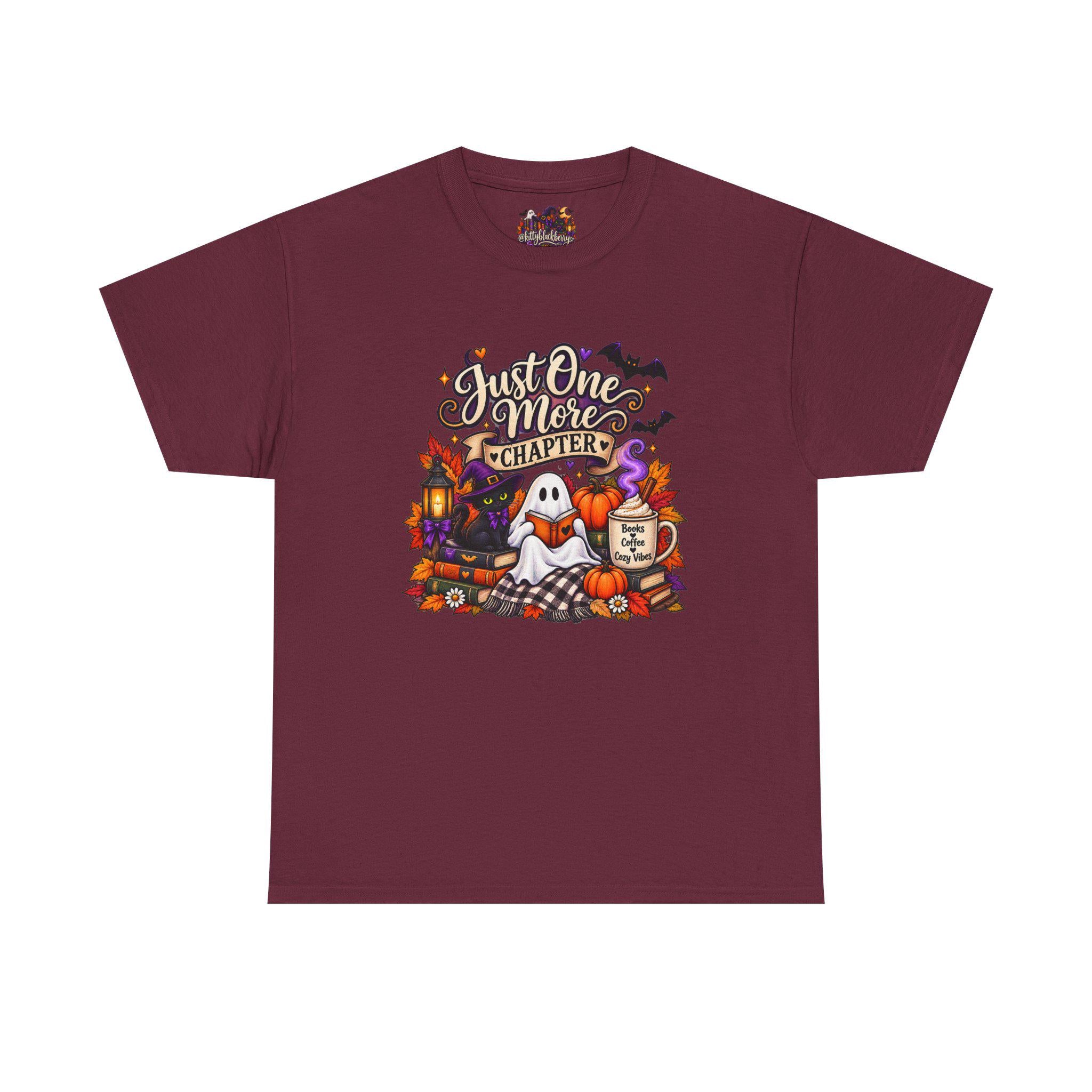 Cozy Autumn Still Life T-Shirt | Mug, Books, Blanket, Wheat Decor