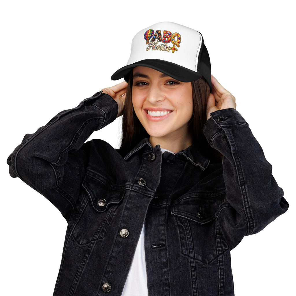 ABQ Fiesta Foam Trucker Hat | Albuquerque Balloon Festival design
