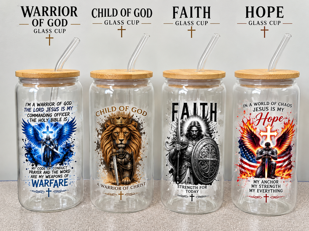 Gift Box for Men - Christian Faith & Inspirational - HANDMADE Resin Wall Cross