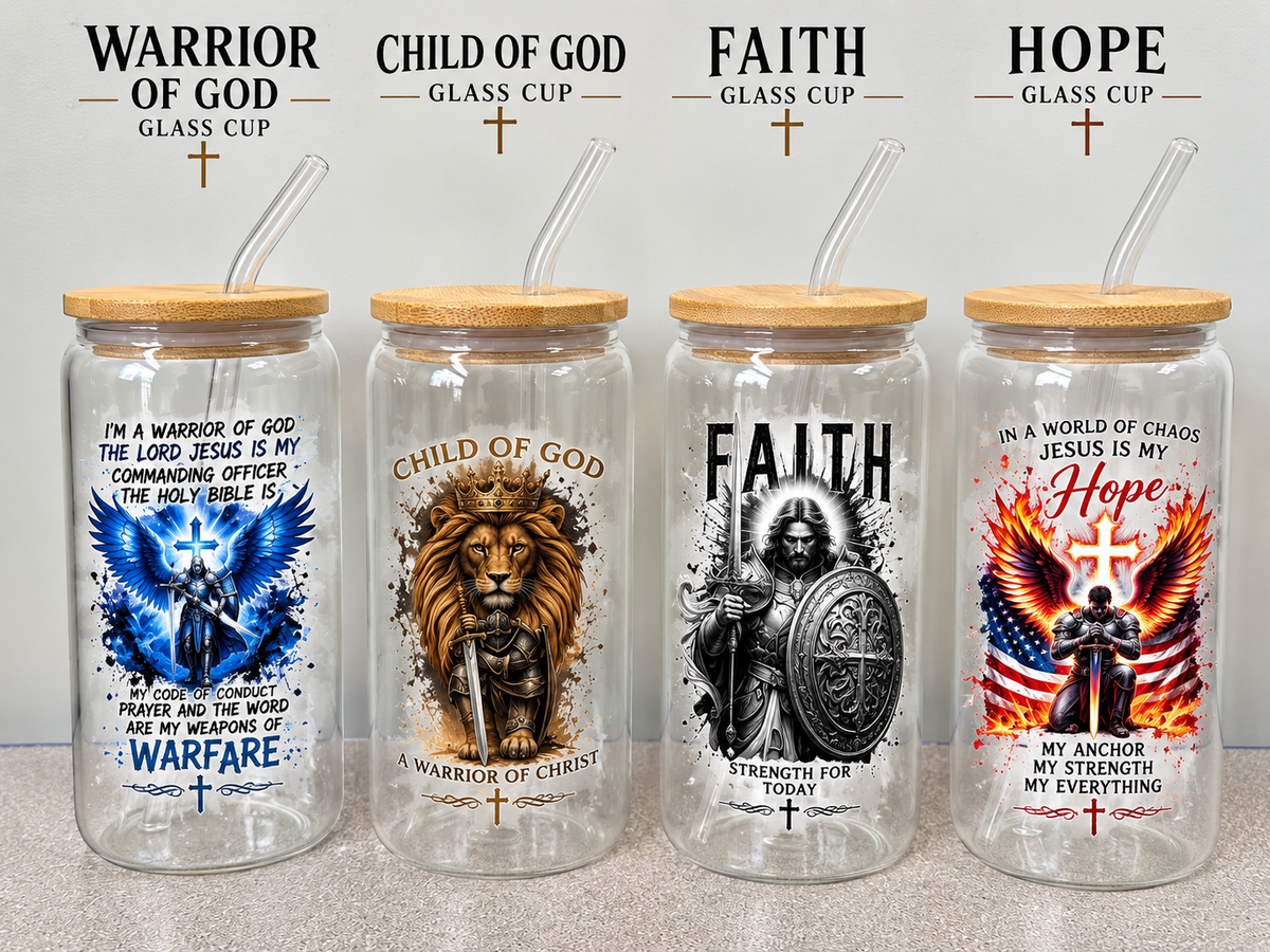 Gift Box for Men - Christian Faith & Inspirational - HANDMADE Resin Wall Cross