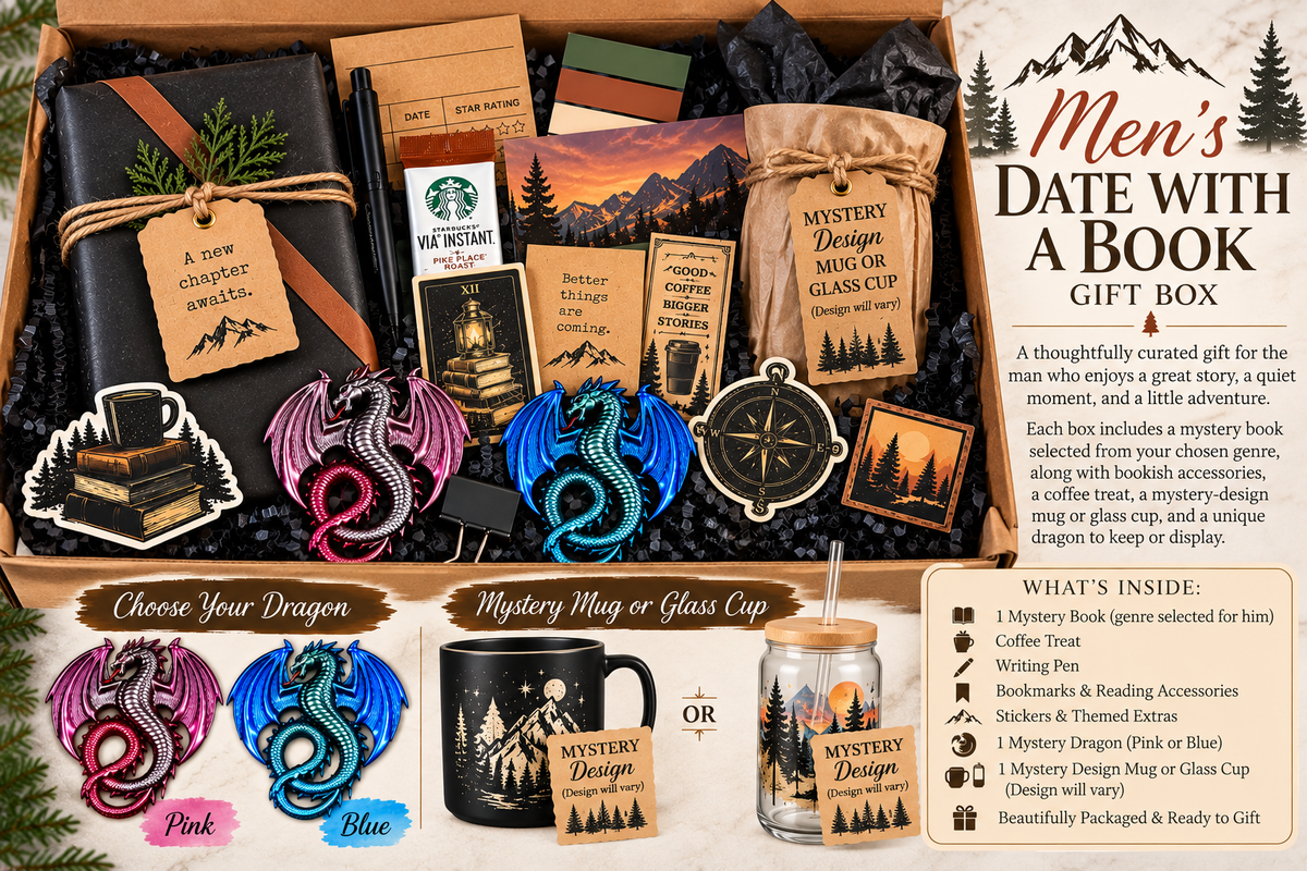 📚 Men’s Date with a Book Mystery Gift Box