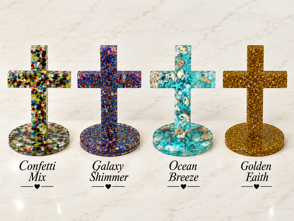 Handmade Resin Cross Collection – Unique Christian Home Décor