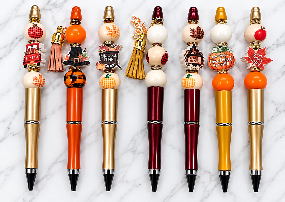 🍂🖊️ Fall & Thanksgiving Handmade Pens – Autumn Writing Pens