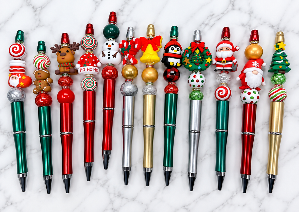 🎄✨ Christmas Holiday Pens – Festive Handmade Christmas Pens