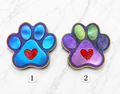 🐾❤️ Handmade Resin Paw Print Paperweight