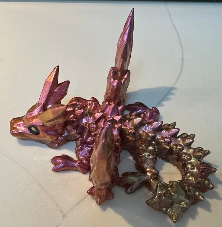 Sunset Ember Dragon — Handmade Resin Figurine